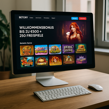 Betory Casino - Desktop Design Interface